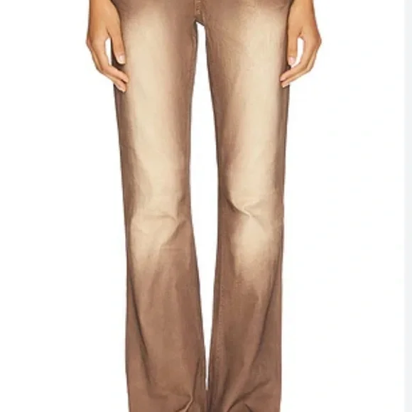 Jaded London Slim Stretch Bootcut Jeans Size W32 Pink/Brown/ Tan - Picture 4 of 9